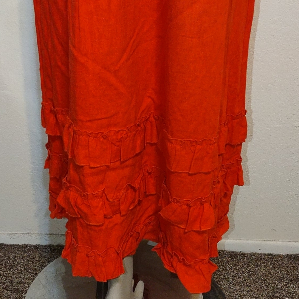🆕 STUDIO JPR Bright Ruffled Bottom Maxi Dress - Picture 7 of 10